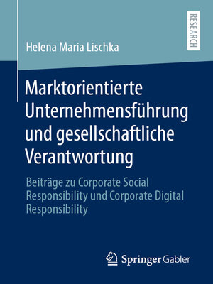 cover image of Marktorientierte Unternehmensführung und gesellschaftliche Verantwortung